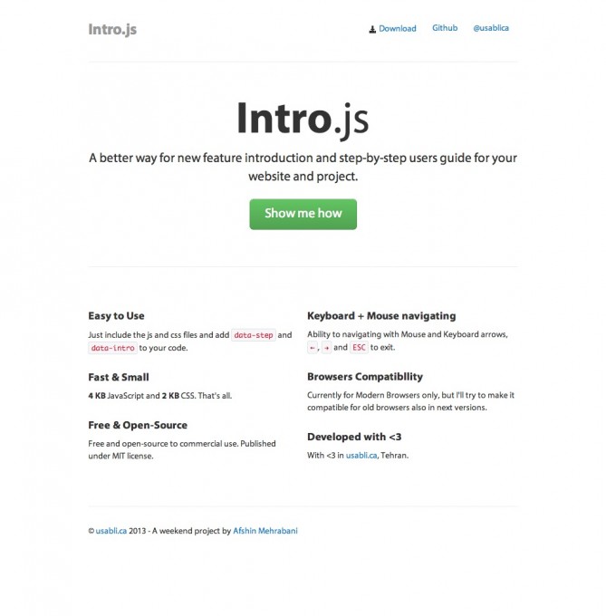 intro.js | 簡単にナビゲーションを実装できる素晴らしいjs