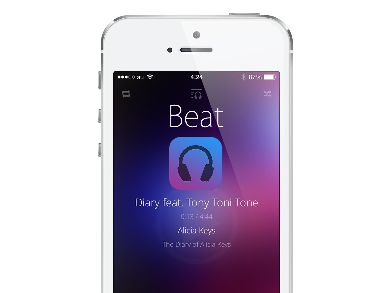 シンプルでおしゃれで美しいミュージックプレーヤーアプリ『Beat』