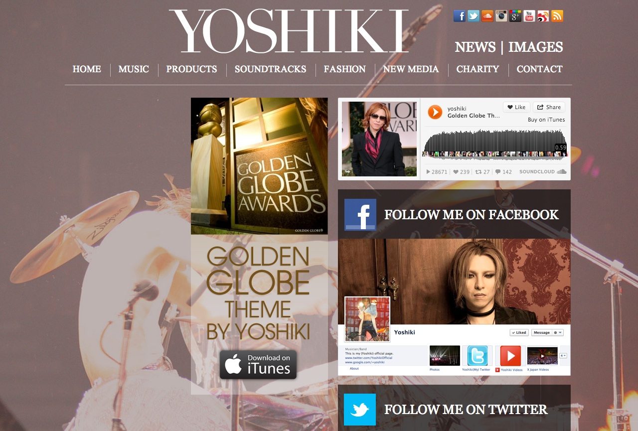 The official site of Yoshiki