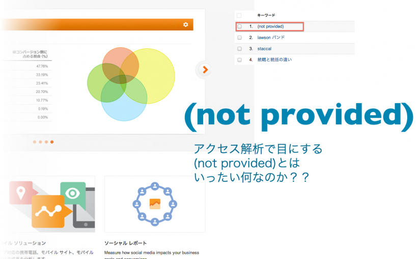 Google Anlyticsの検索キーワード(not provded)とは？
