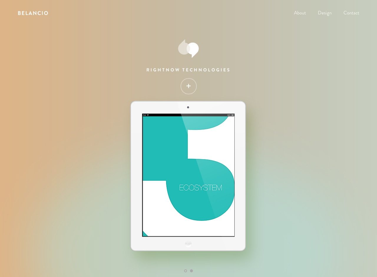 海外のデザイン会社 Belancio のサイト | イケてるサイト