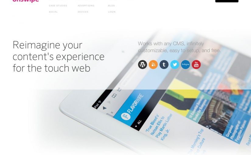 Onswipe | iPadやiPhoneの雑誌レイアウトにデザインするおしゃれなWordPressプラグイン | WordPress