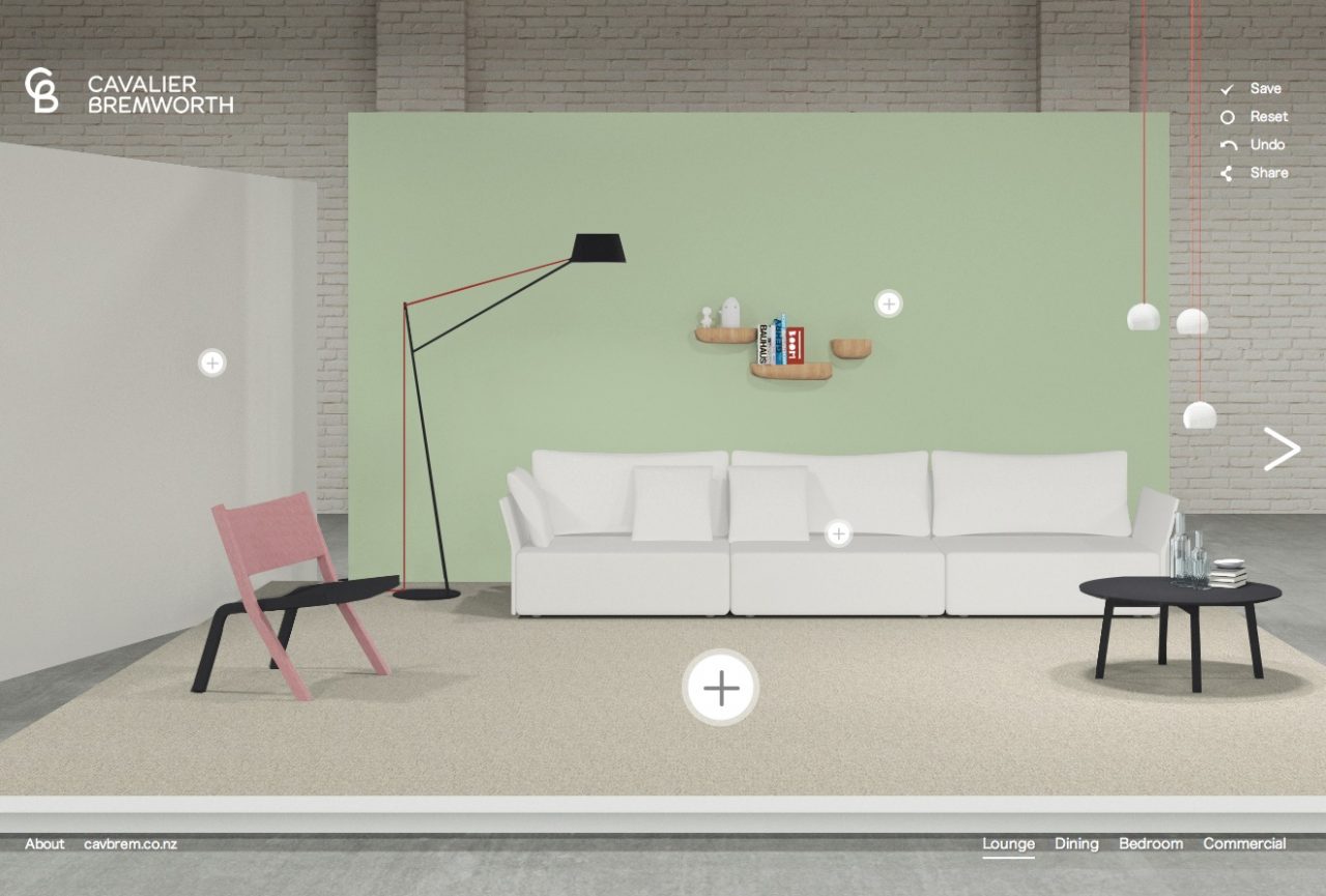 インテリアの配色を3Dで簡単にシミュレーションできる海外のサイト The Studio Floor