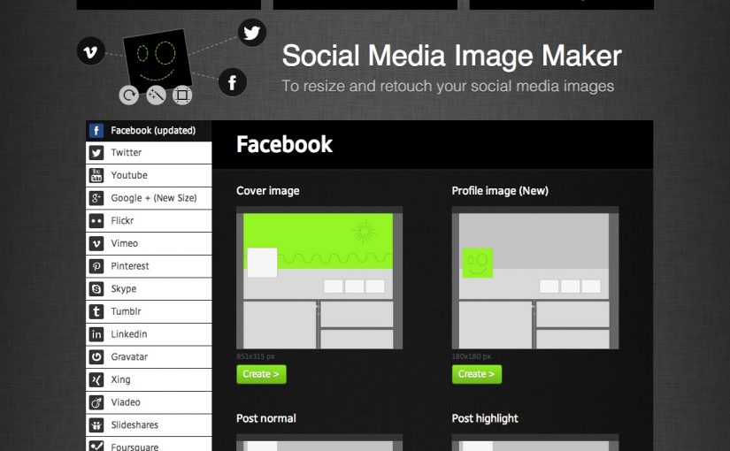 画像を簡単にソーシャルメディア用にできる超便利なサイトAP Social Media Image Maker