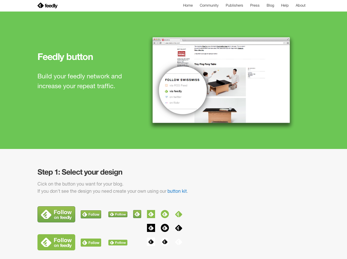 feedlyボタンをブログに設置してみよう！
