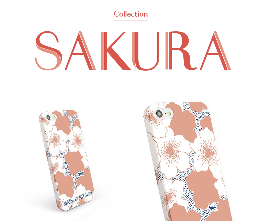 メゾンキツネ (Maison Kitsuné) 桜モチーフの iPhone 5S ケース「SAKURA」発売