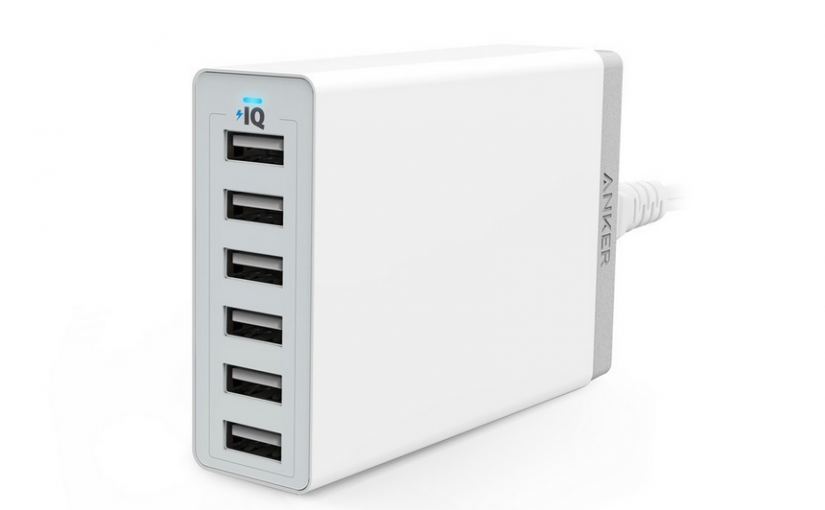 本日発売でベストセラー! Anker 60W 6ポート USB急速充電器
