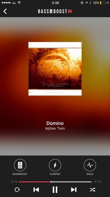 iOS10よりおしゃれな代替ミュージックプレーヤーアプリ Bass Booster